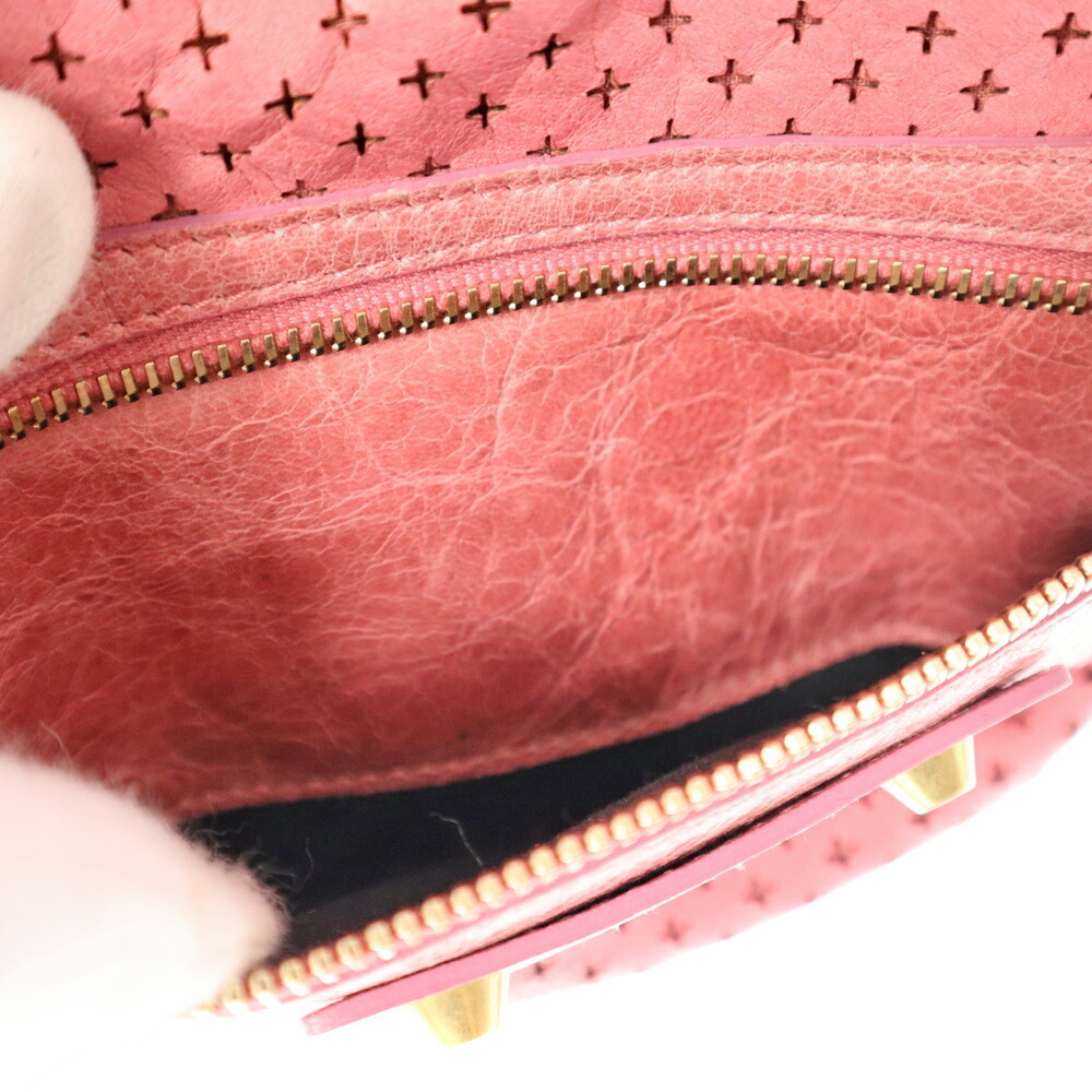 Balenciaga The City Leather Pink Handbag Shoulder Bag - Picture 13 of 16